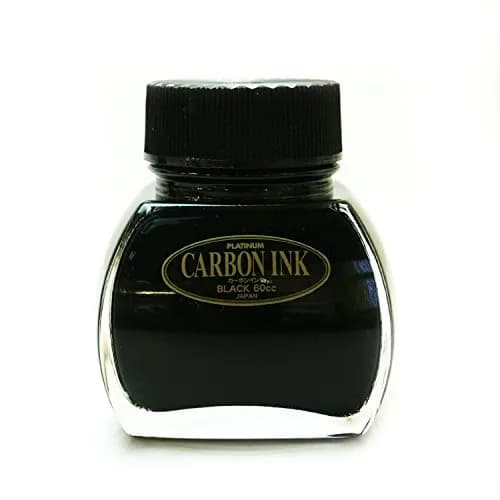 Platinum Black Carbon Ink Bottle 60ml (2 fl oz) | Smooth Ink Flow for Fountain Pens thumbnail 1