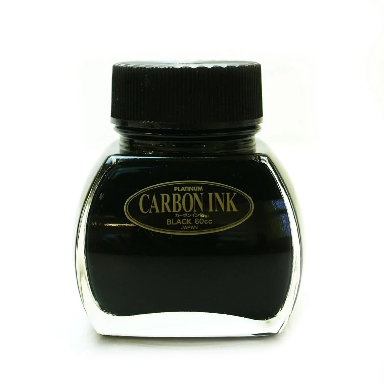 Platinum Black Carbon Ink Bottle 60ml (2 fl oz) | Smooth Ink Flow for Fountain Pens