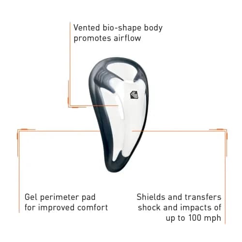 Shock Doctor BioFlex Athletic Cup with Gel Perimeter Pad, X-Large Navy | High Impact Protection for Martial Arts thumbnail 3