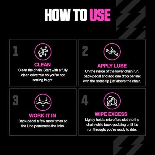 Muc-Off Bio Dry Bike Chain Lube 120ml (4.06 Fl Oz) | Wax-Based Formula for Smooth Gear Shifts thumbnail 5