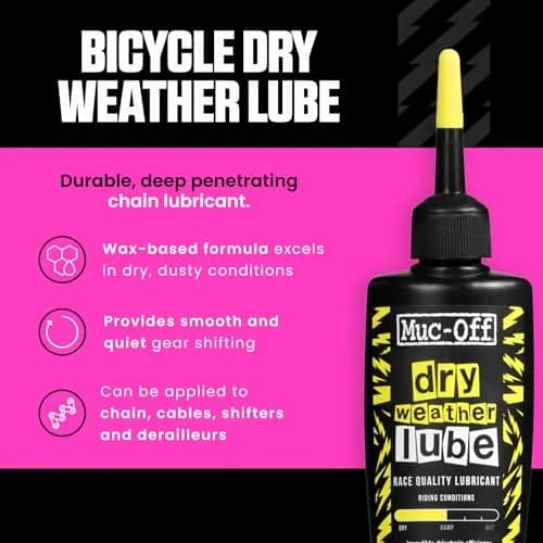 Muc-Off Bio Dry Bike Chain Lube 120ml (4.06 Fl Oz) | Wax-Based Formula for Smooth Gear Shifts thumbnail 2