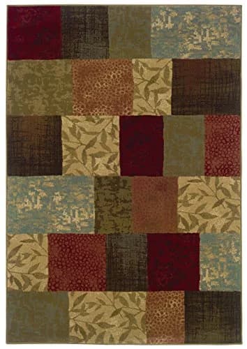Oriental Weavers Green / Red Area Rug 3'10 x 5'5" | Modern & Organic Hues (70-120 chars) thumbnail 1