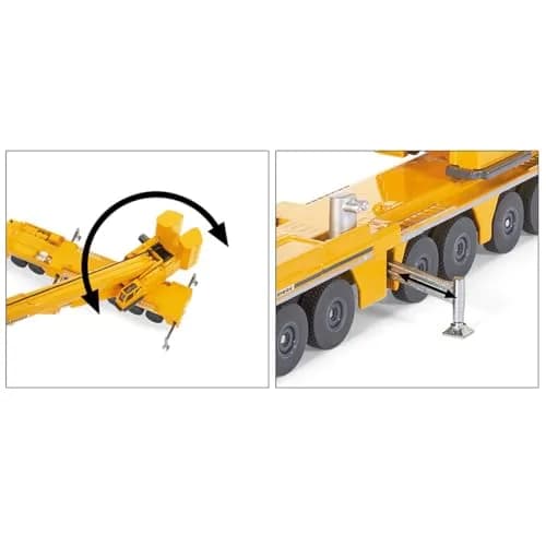 Siku Liebherr Mobile Crane 1:87 Metal/Plastic Yellow Movable Parts | Durable Construction for Construction Fans thumbnail 4
