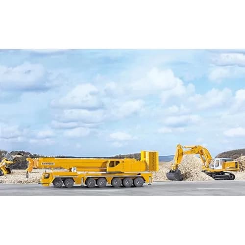 Siku Liebherr Mobile Crane 1:87 Metal/Plastic Yellow Movable Parts | Durable Construction for Construction Fans thumbnail 7