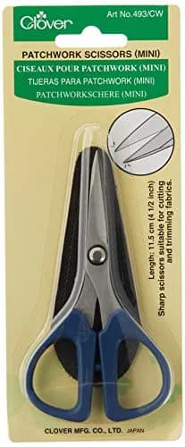 Clover Patchwork Mini Scissors 4.5 inch (11.4 cm) | Precision Crafting Tool thumbnail 4