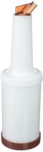 Winco 1 qt Brown Pour Bottle with Lid | NSF-Certified Kitchen Utensil thumbnail 1
