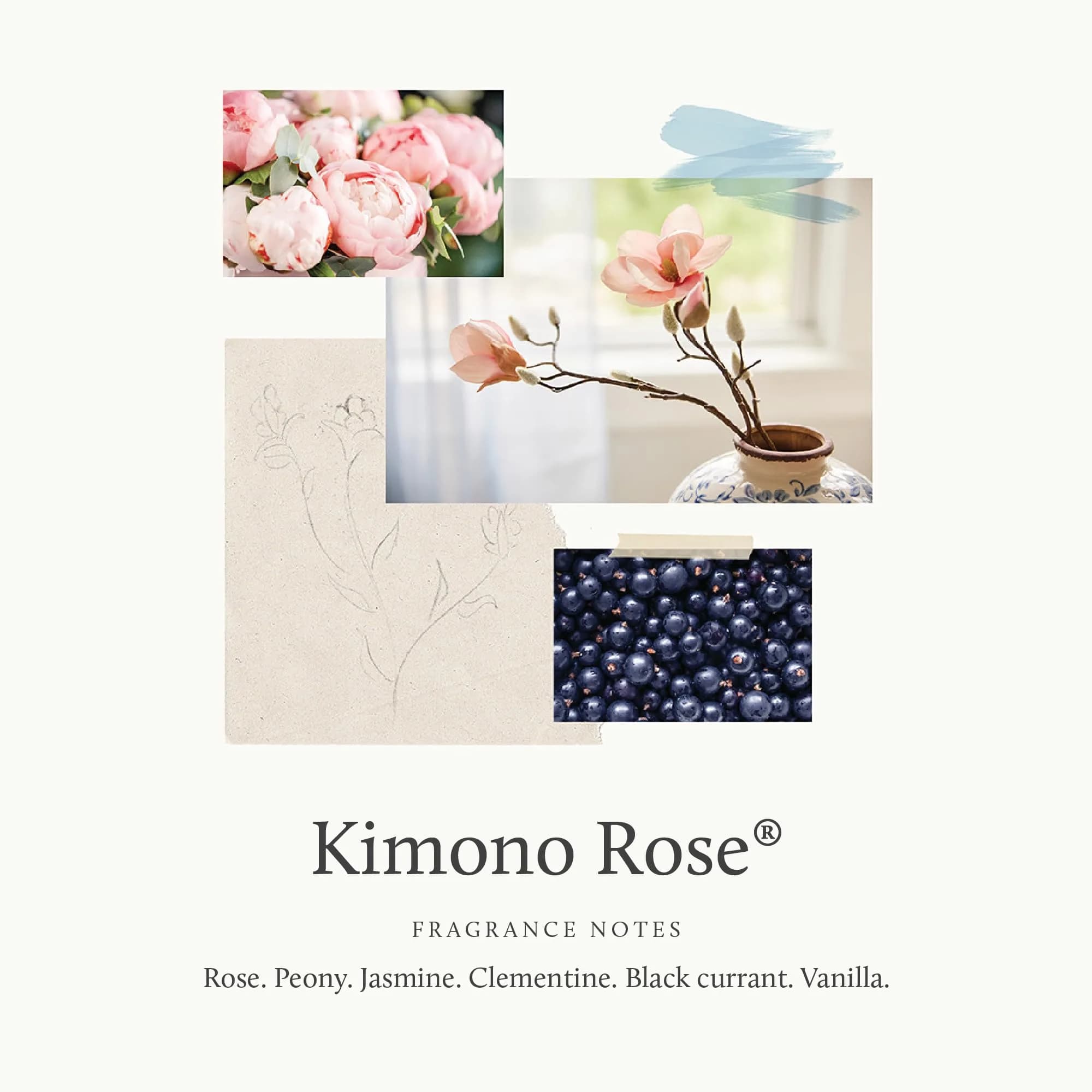 Thymes Kimono Rose Body Lotion 270ml (9.25 Fl Oz) | Hydrating Moisturizer with Shea Butter - view 2