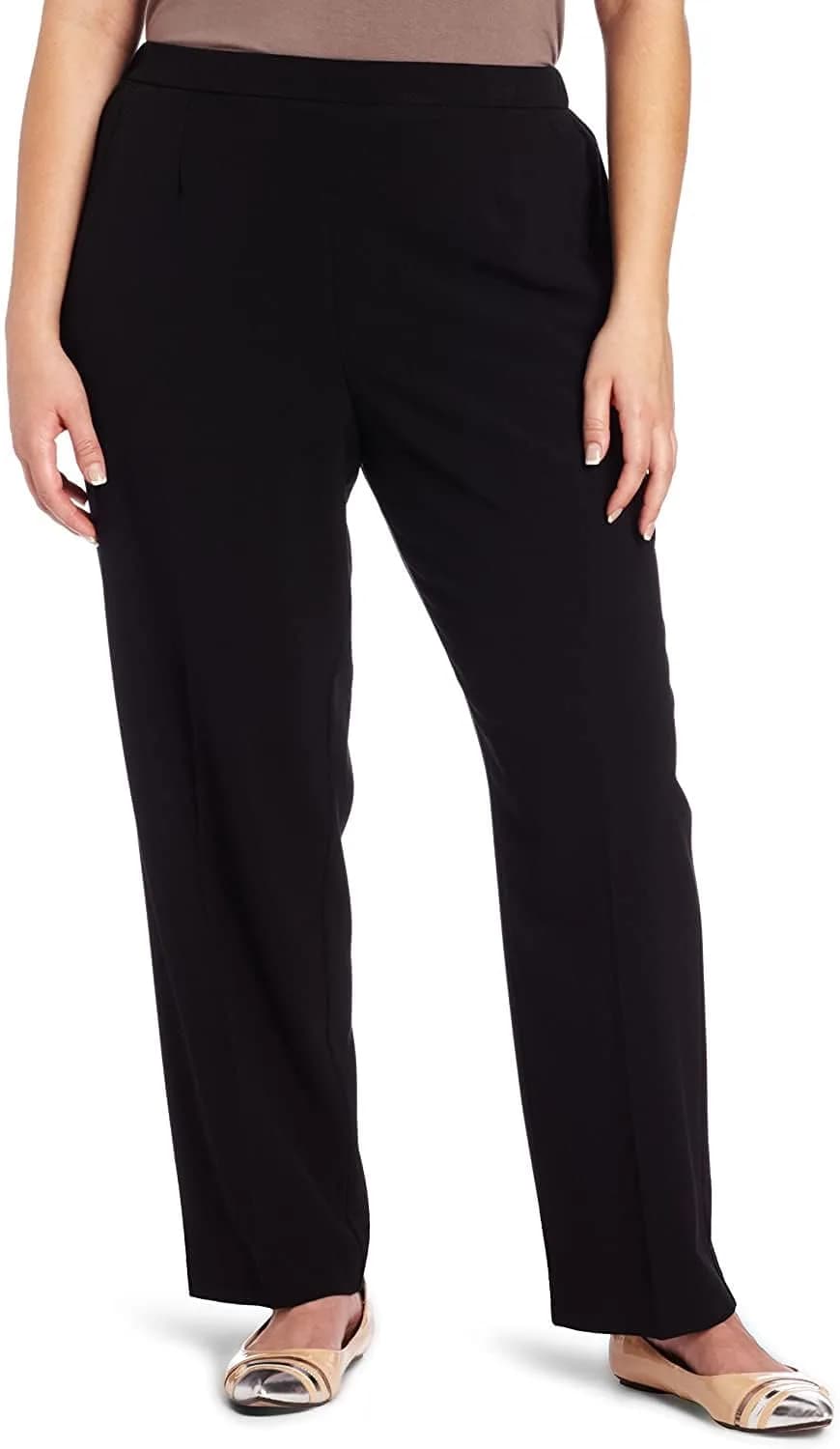 Briggs New York Plus Size Pull on Dress Pant Average & Short Length | Elegant Workwear Fit (70-120 chars)