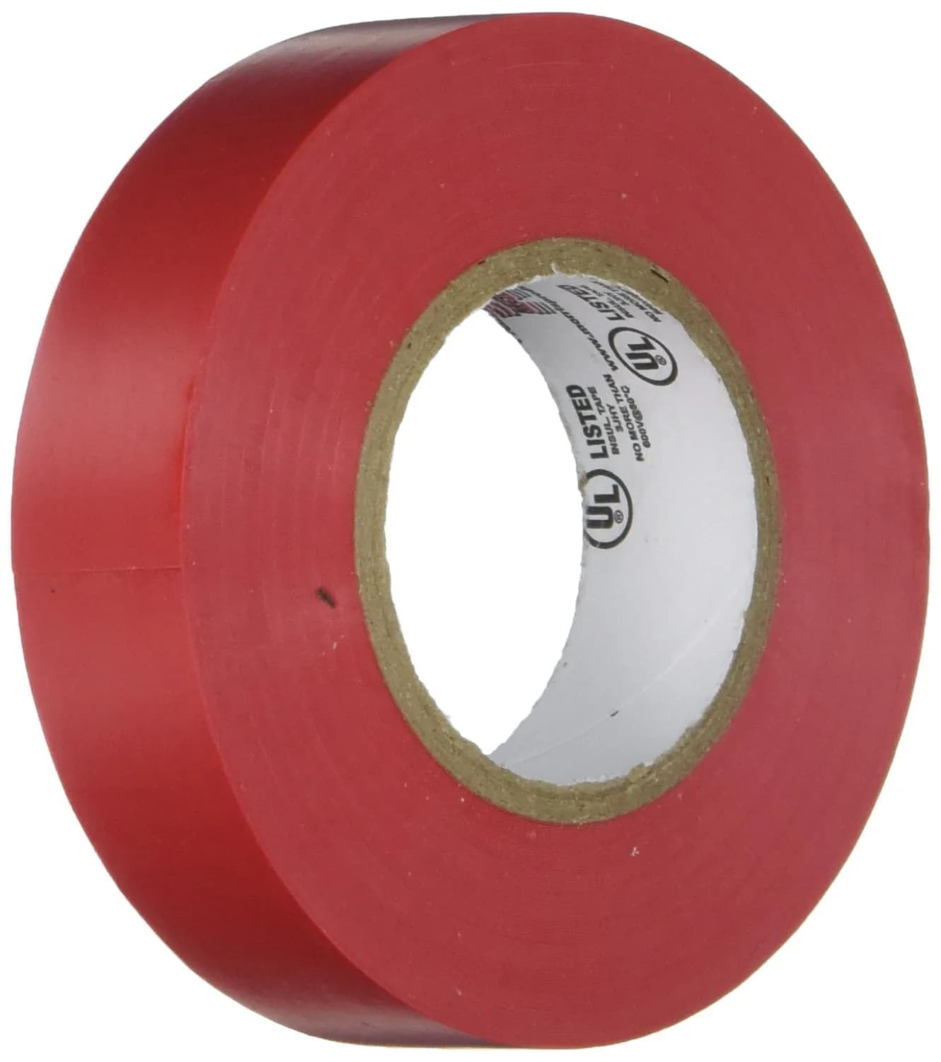 Morris Vinyl Electrical Tape 3/4 inch x 66 ft | 7 Mil PVC Brown, UL Listed, Weather Resistant — Red