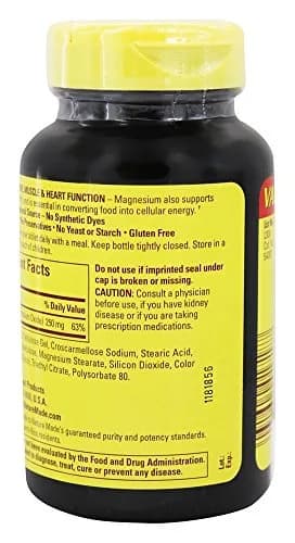 Nature Made Magnesium Oxide 250 mg | Dietary Supplement for Muscle Support, 200 Tablets (Pack of 3) thumbnail 3