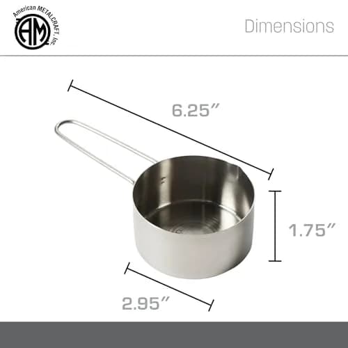 American Metalcraft MCW75 3/4 Stainless Steel Measuring Cup | Precise, Durable & Easy-Grip (70-120 chars) thumbnail 4