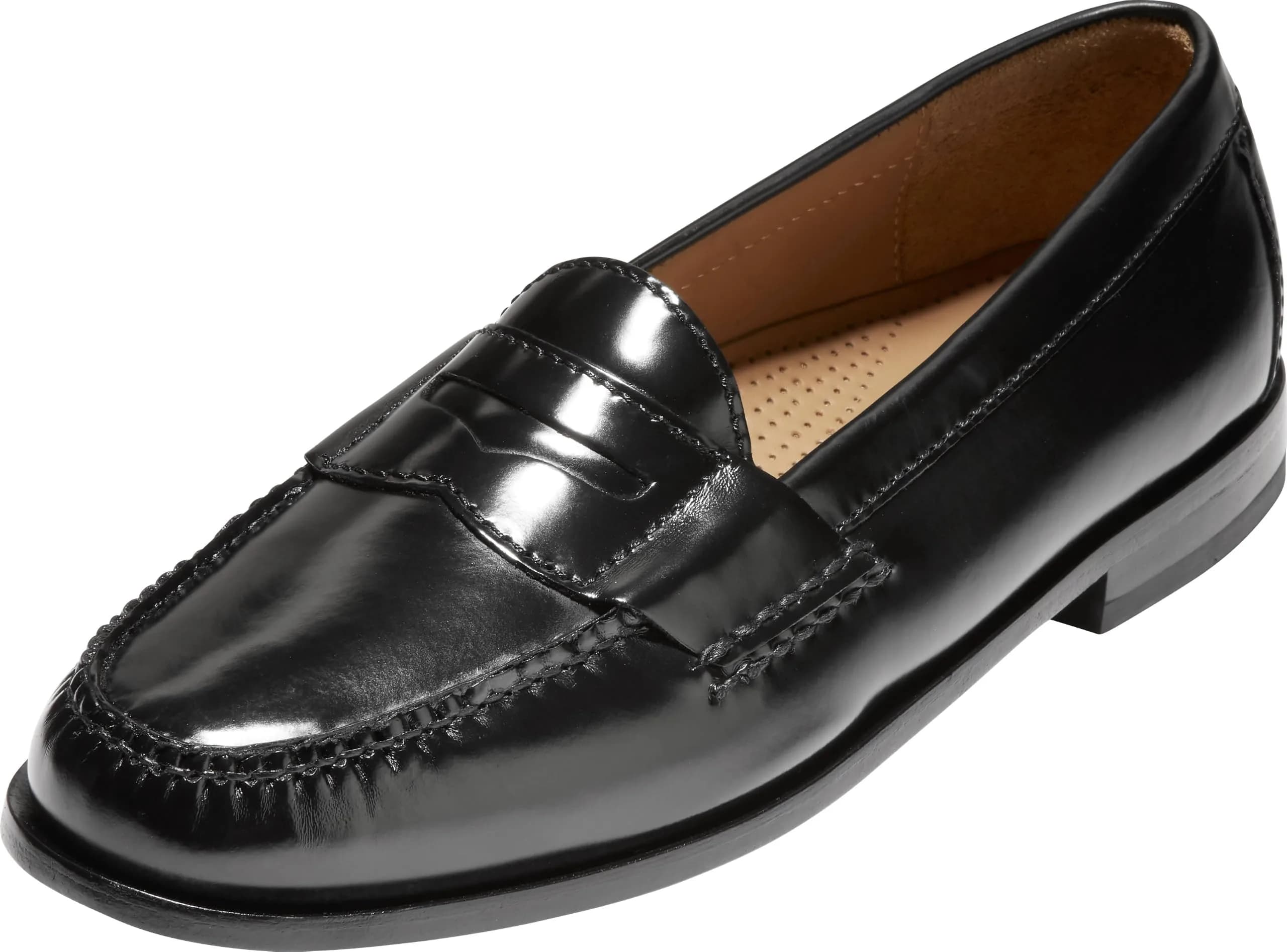 Cole Haan Men's Pinch Penny Loafer, Black, 10 D US | Classic Leather Slip-On with Comfort