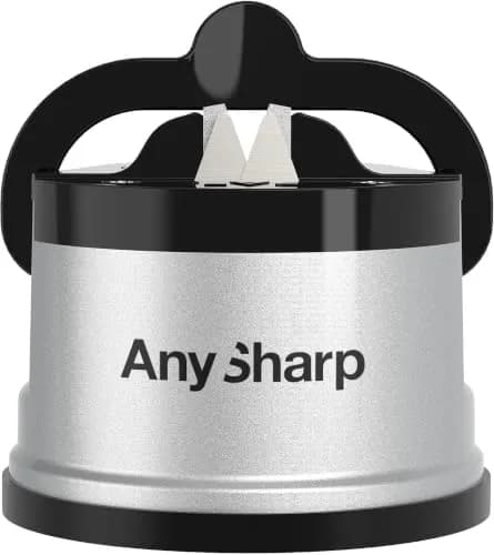 AnySharp Knife Sharpener Silver | Hands-Free, Easy to Use, Versatile thumbnail 1