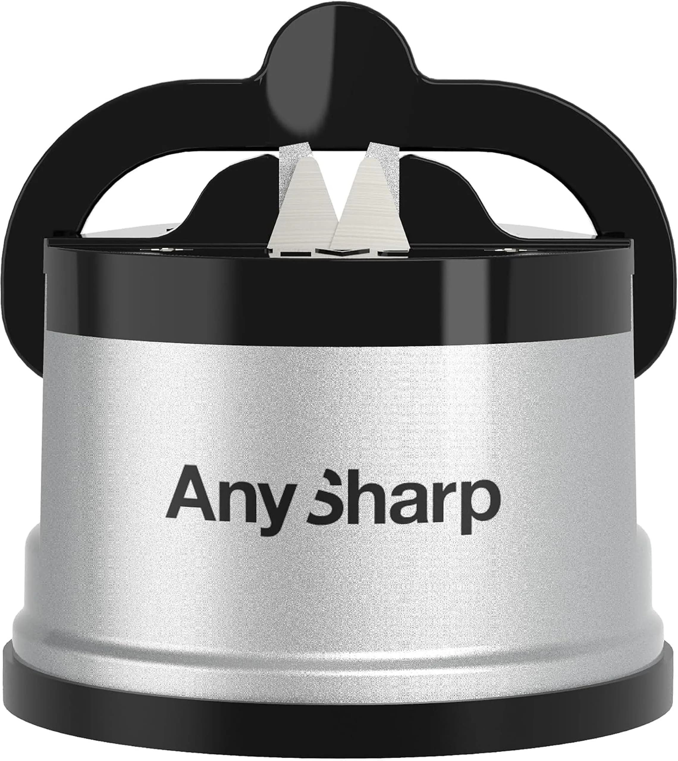 AnySharp Knife Sharpener Silver | Hands-Free, Easy to Use, Versatile - main product image