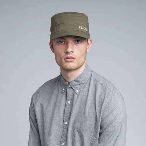 Kangol Cotton Twill Army Cap, Large/X-Large, Green | Fashionable Military Style Hat thumbnail 5