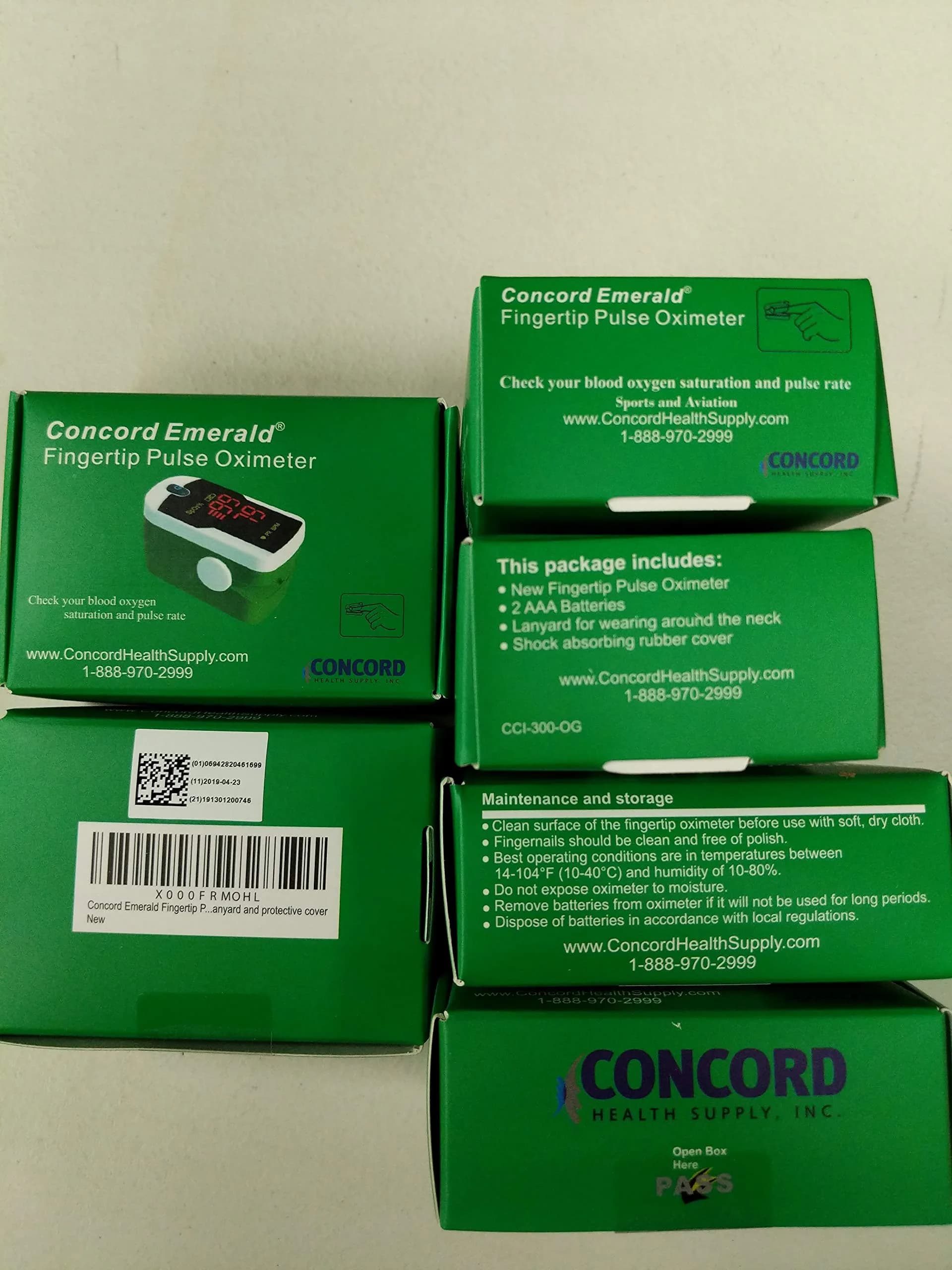 Concord Blood Oxygen Saturation Monitor with Reversible Display | Accurate & Portable thumbnail 6
