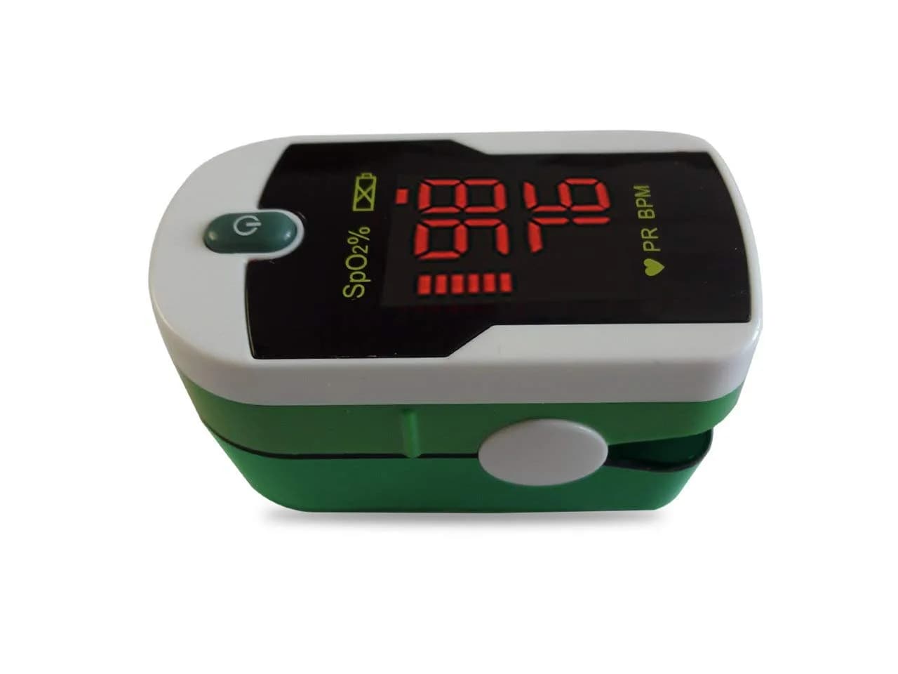 Concord Fingertip Pulse Oximeter with Reversible Display | Accurate Blood Oxygen & Pulse Monitoring — Emerald Green