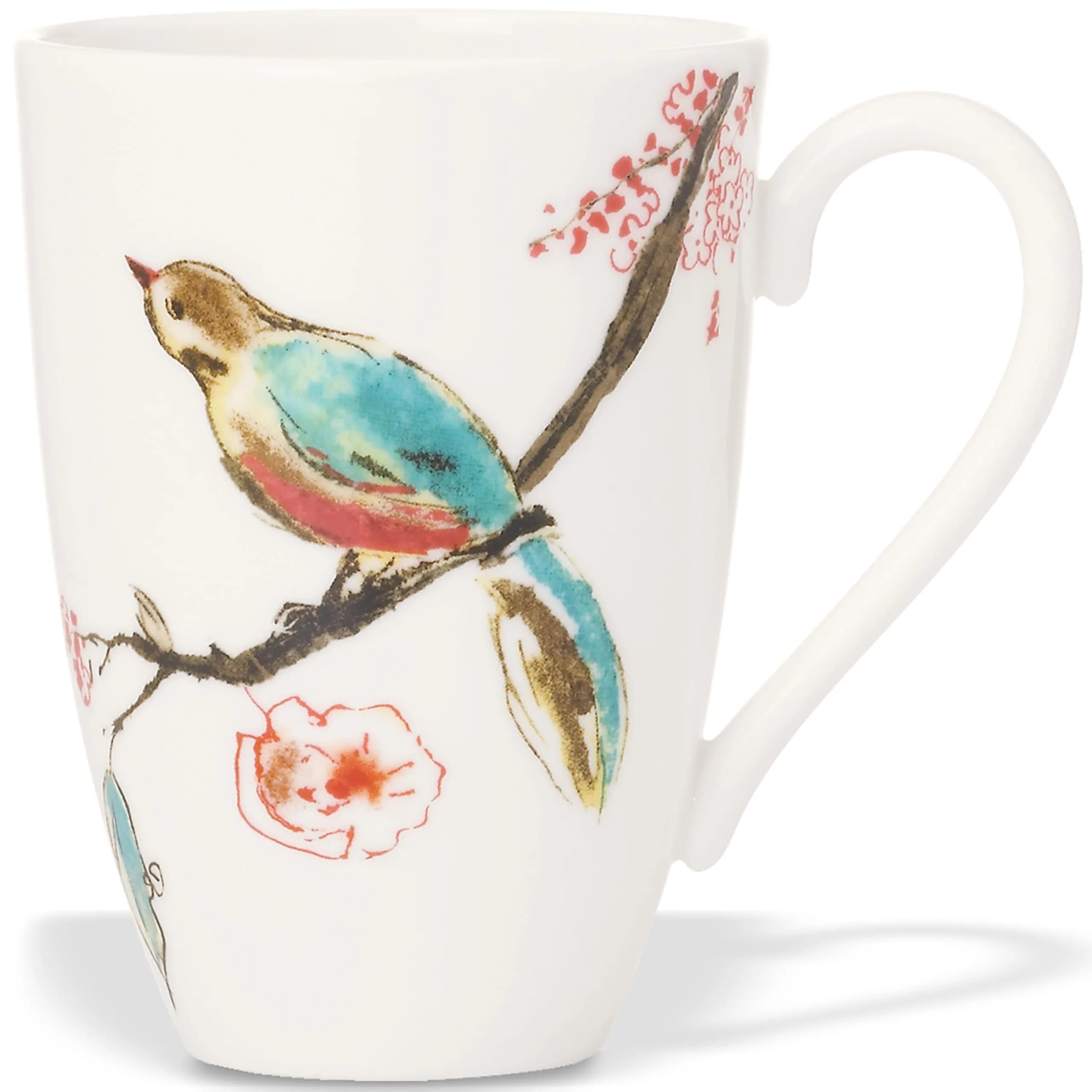 Lenox Chirp Mug 16 oz White Bone China | Dishwasher & Microwave Safe, Durable (70-120 chars)