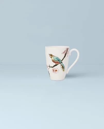 Lenox Chirp Mug 16 oz White Bone China | Dishwasher & Microwave Safe, Durable (70-120 chars) thumbnail 2