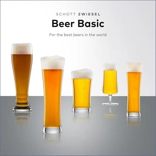 Schott Zwiesel Tritan Crystal Wheat Beer Glass Set of 6 | Durable German Tritan Crystal thumbnail 4