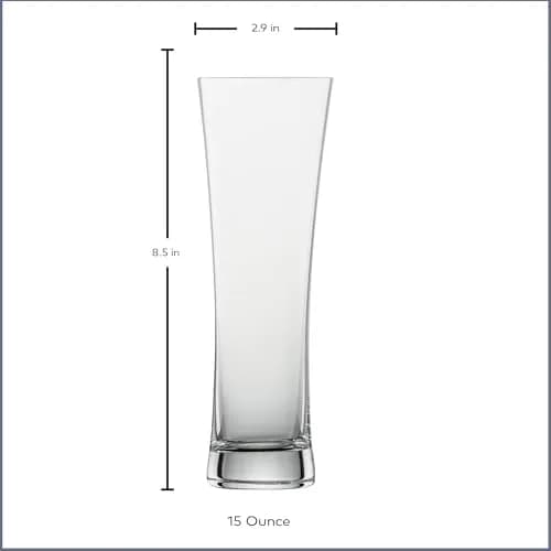 Schott Zwiesel Tritan Crystal Wheat Beer Glass Set of 6 | Durable German Tritan Crystal thumbnail 6