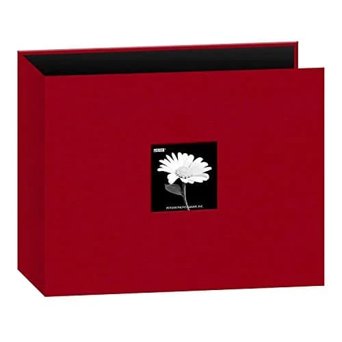 Pioneer Photo Albums 3-Ring Fabric Album 12"x12" Apple Red | Classic Style with Photo Window thumbnail 1