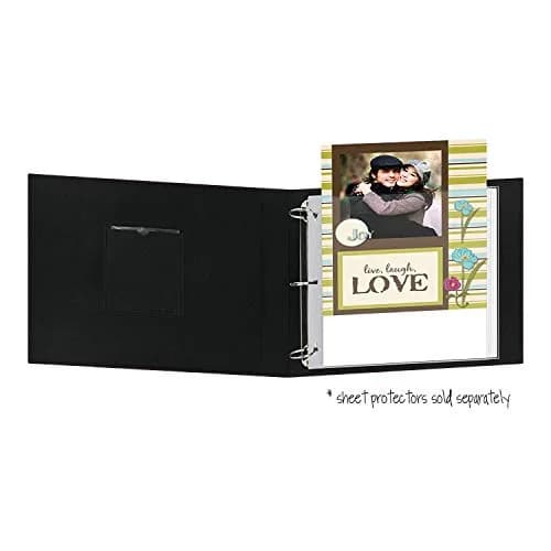 Pioneer Photo Albums 3-Ring Fabric Album 12"x12" Apple Red | Classic Style with Photo Window thumbnail 5