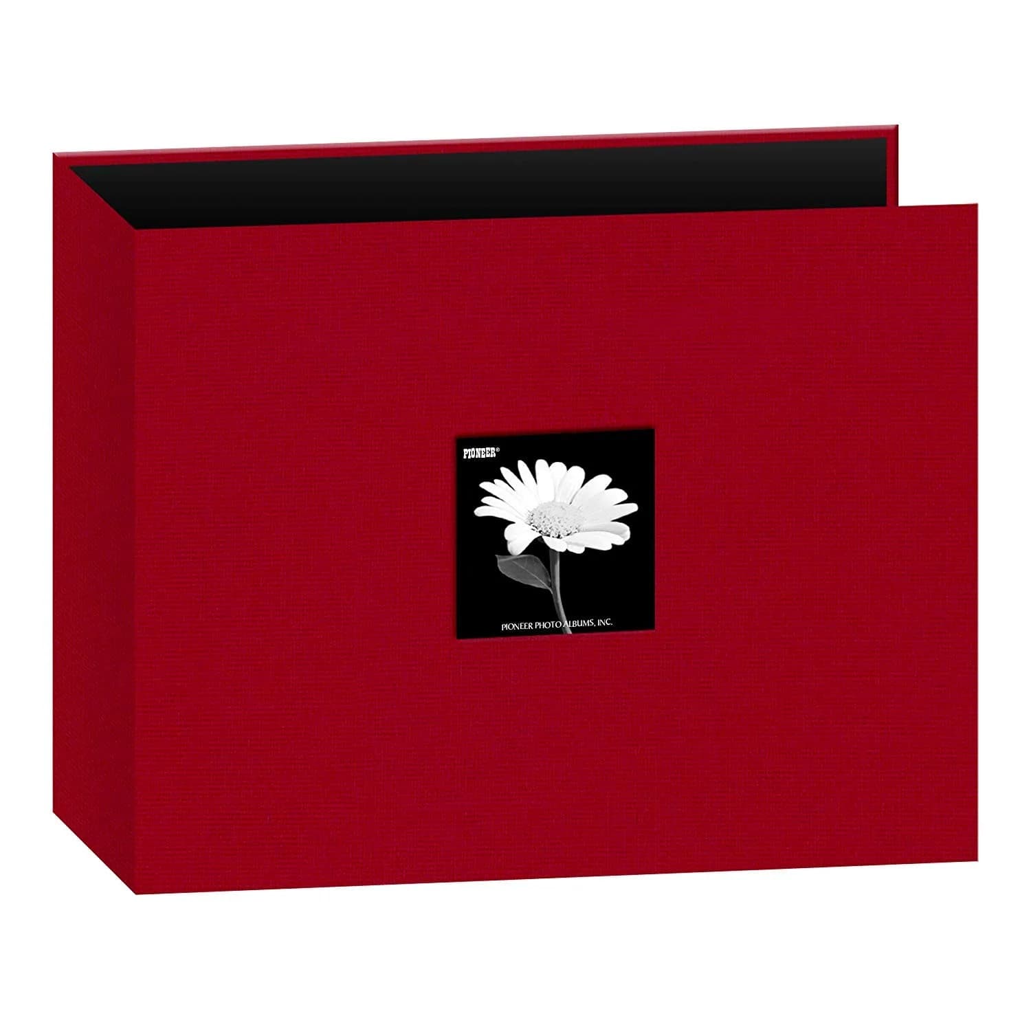 Pioneer Photo Albums 3-Ring Fabric Album 12"x12" Apple Red | Classic Style with Photo Window - main product image
