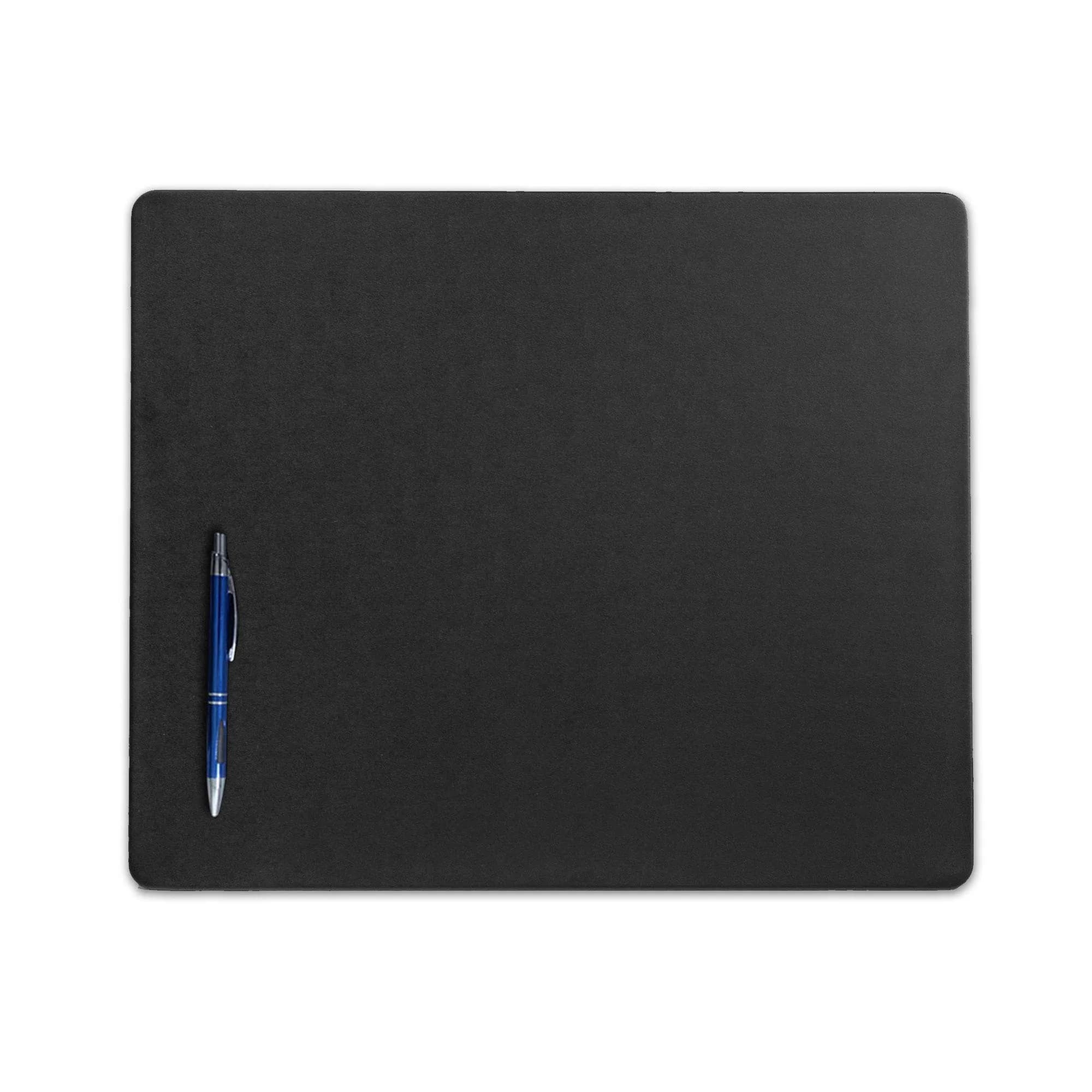 Dacasso Black Leatherette 17" x 14" Desk Pad | Protects Surfaces, Adds Elegance — Black