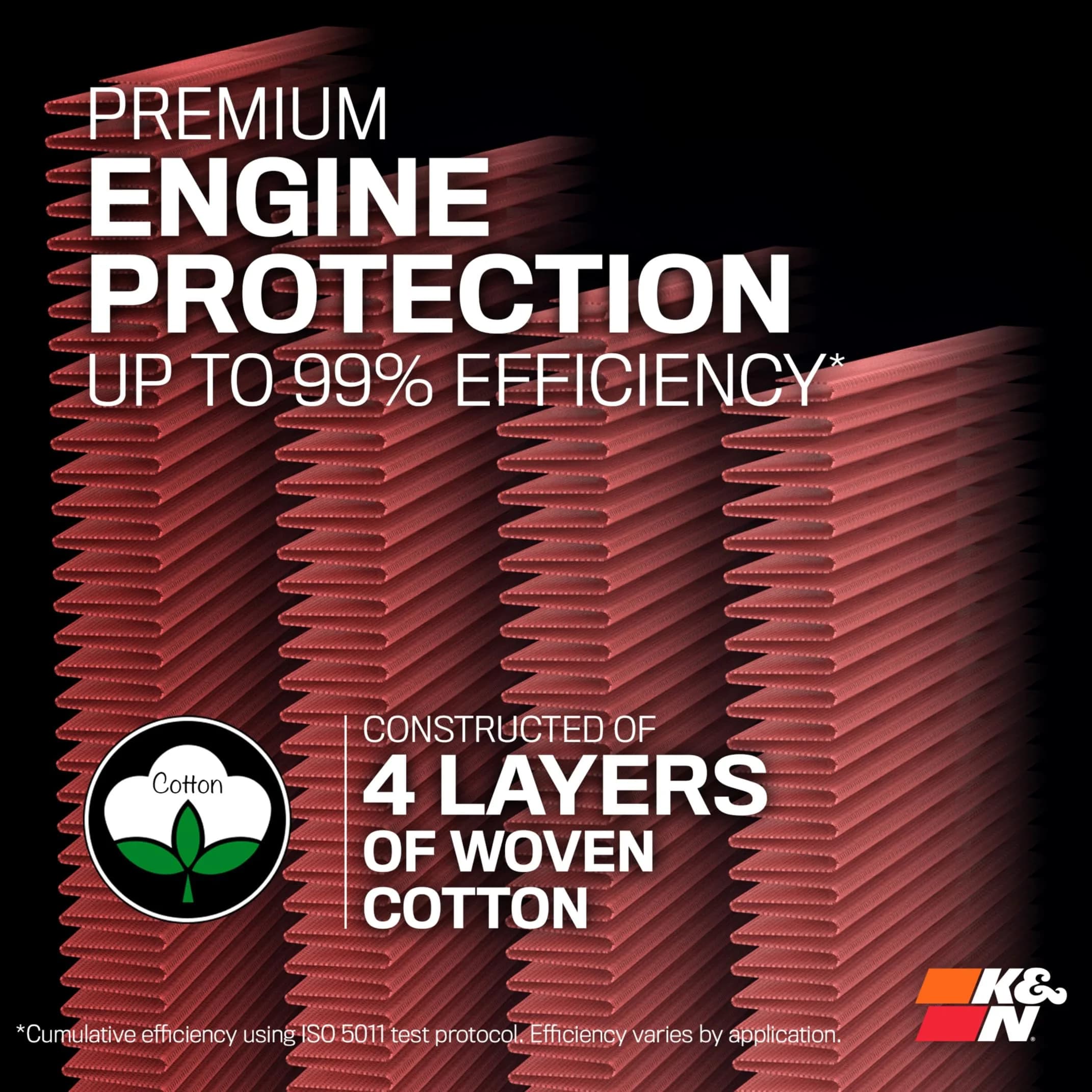K&N High-Flow Engine Air Filter 33-2955 | Washable, Reusable, Lifetime Performance - view 9