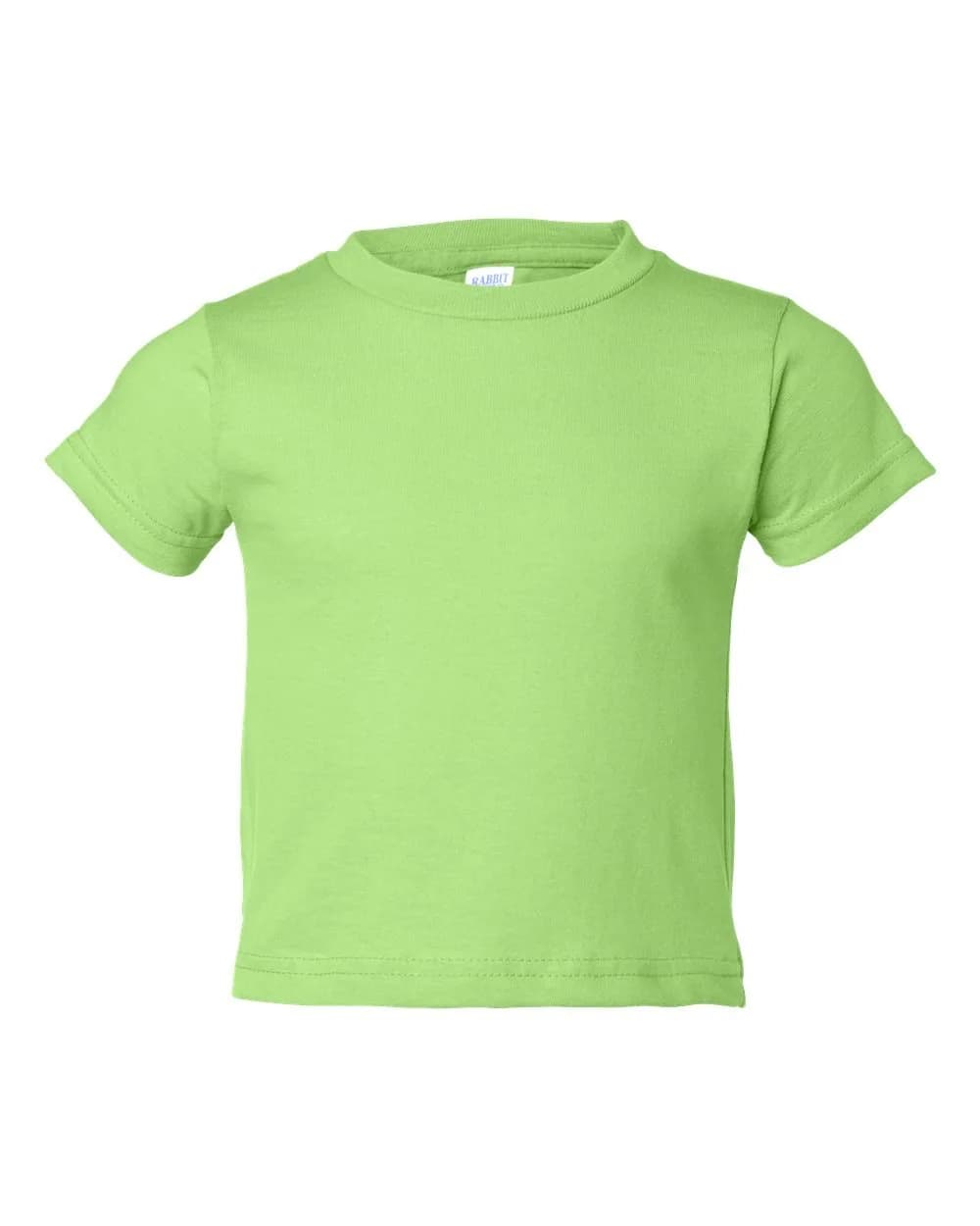 Rabbit Skins 5.5 oz Little Kid Short-Sleeve T-Shirt, 2T, Key Lime | 100% Cotton Jersey, Comfortable & Durable for Active Kids