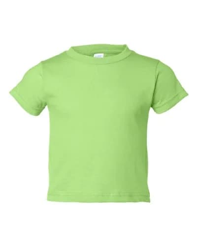 Rabbit Skins 5.5 oz Little Kid Short-Sleeve T-Shirt, 2T, Key Lime | 100% Cotton Jersey, Comfortable & Durable for Active Kids thumbnail 1