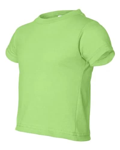 Rabbit Skins 5.5 oz Little Kid Short-Sleeve T-Shirt, 2T, Key Lime | 100% Cotton Jersey, Comfortable & Durable for Active Kids thumbnail 2