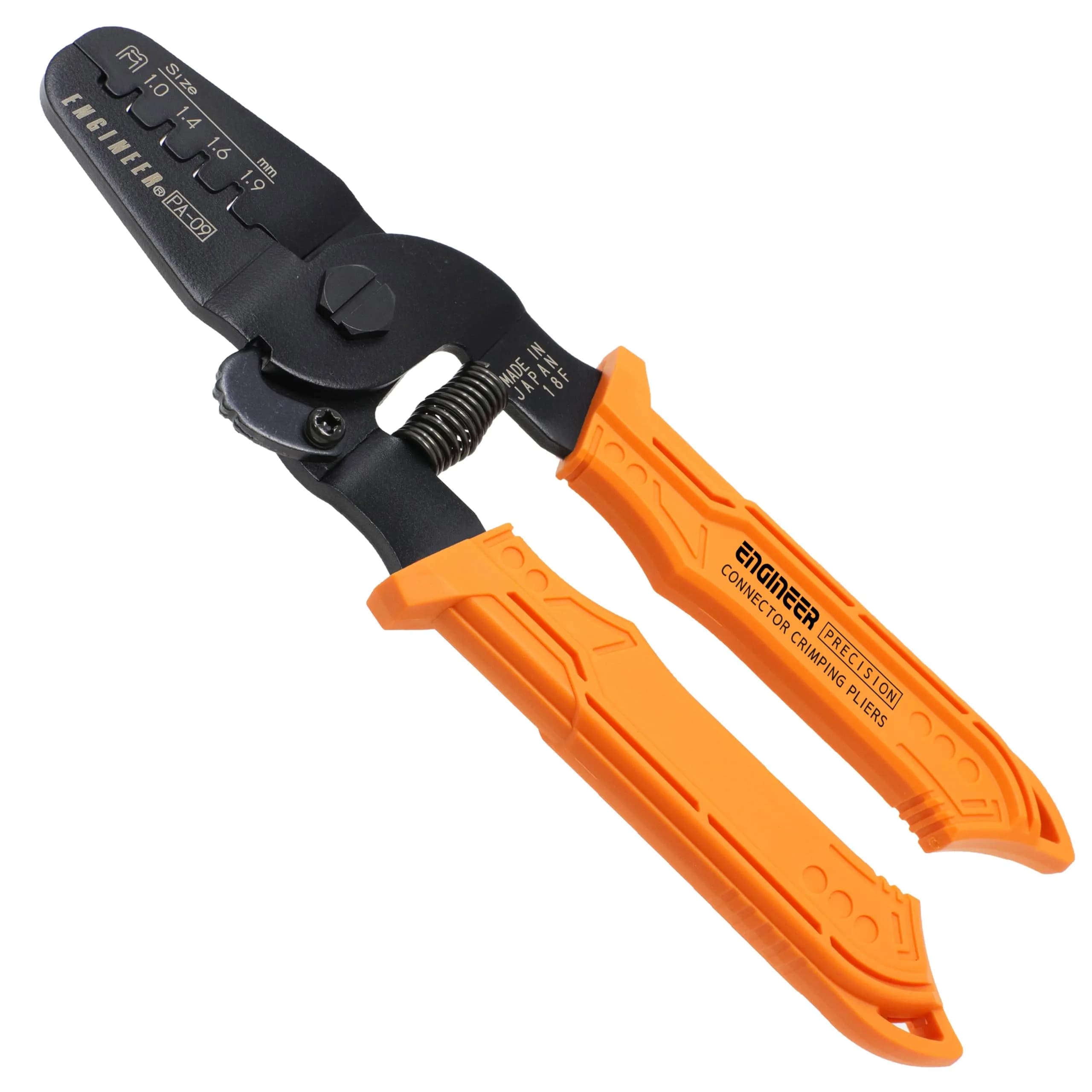 ENGINEER PA-09 Micro Connector Crimping Pliers 175mm (6.89 inches) | Precision Tool for AWG #32-20 Wires — 1) For Micro Terminals