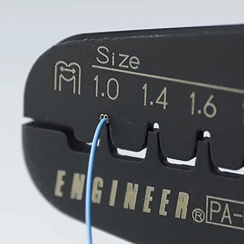 ENGINEER PA-09 Micro Connector Crimping Pliers 175mm (6.89 inches) | Precision Tool for AWG #32-20 Wires thumbnail 2