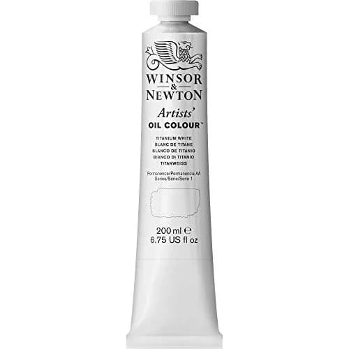 Winsor & Newton Artists' Oil Paint Titanium White 200ml (6.75 Fl Oz) | Professional Grade, Single Pigment thumbnail 1
