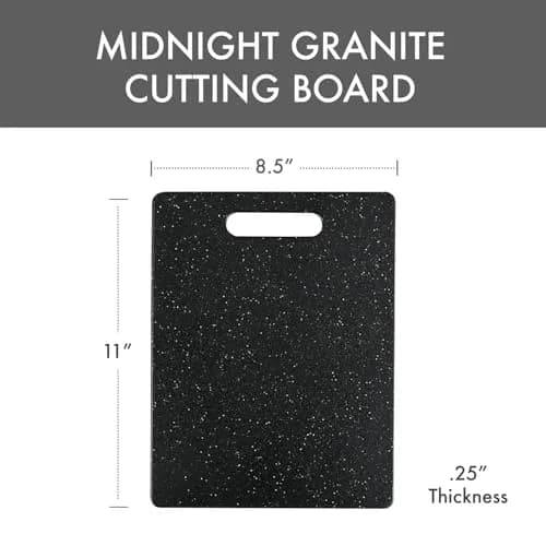 Dexas Superboard Cutting Board 8.5 x 11 inch Midnight Granite | Compact, Dishwasher Safe, Made in USA thumbnail 2