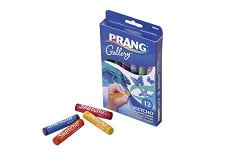 Prang Sketcho Oil Crayons, Round Sticks, 12-Color Set | Vibrant, Non-Toxic, Washable Art Supplies thumbnail 1
