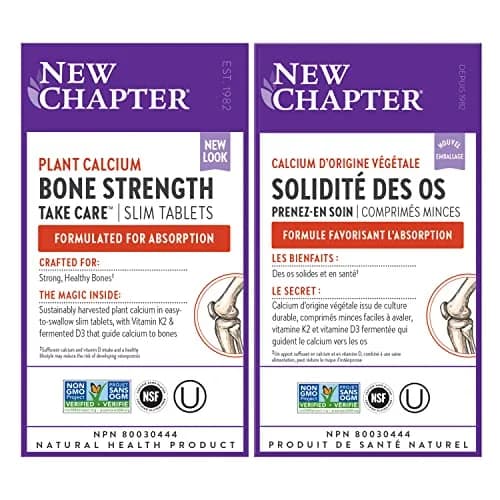 New Chapter Calcium Supplement – Bone Strength Organic Plant Calcium with Vitamin K2 + D3 + Magnesium, Vegetarian, Gluten Free – 120 count (40 day supply) | Supports Bone Density & Joint Mobility thumbnail 4