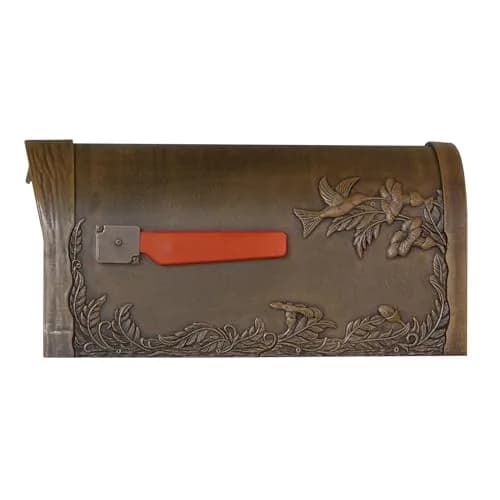 Special Lite Hummingbird Curbside Mailbox - Copper Aluminum Mailbox for Post Mount - SCB-1005-CP | Rust-Free Aluminum, USPS-Approved, 20" Long, 10" Tall thumbnail 5