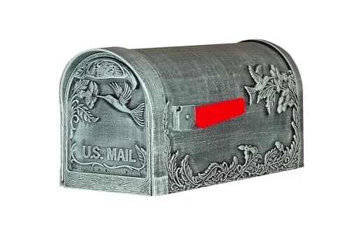 Special Lite Hummingbird Curbside Mailbox - Verde Green Aluminum Mailbox for Post Mount - SCB-1005-VG | Rust-Free Aluminum, Classic Design, USPS Approved thumbnail 1