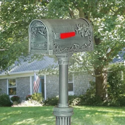Special Lite Hummingbird Curbside Mailbox - Verde Green Aluminum Mailbox for Post Mount - SCB-1005-VG | Rust-Free Aluminum, Classic Design, USPS Approved thumbnail 3