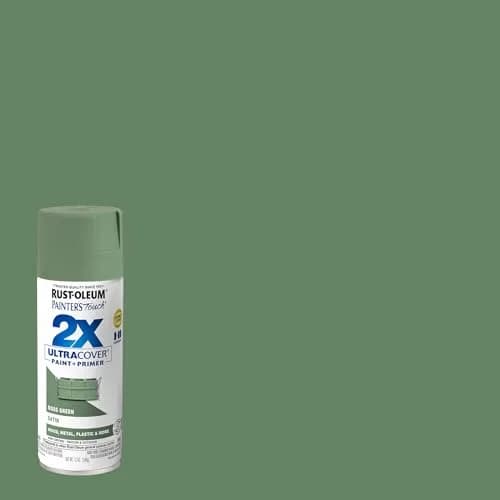 Rust-Oleum Painter's Touch 2X Ultra Cover Spray Paint, Satin Moss Green, 340g (12 Oz) | Professional Grade, Indoor/Outdoor Use thumbnail 2
