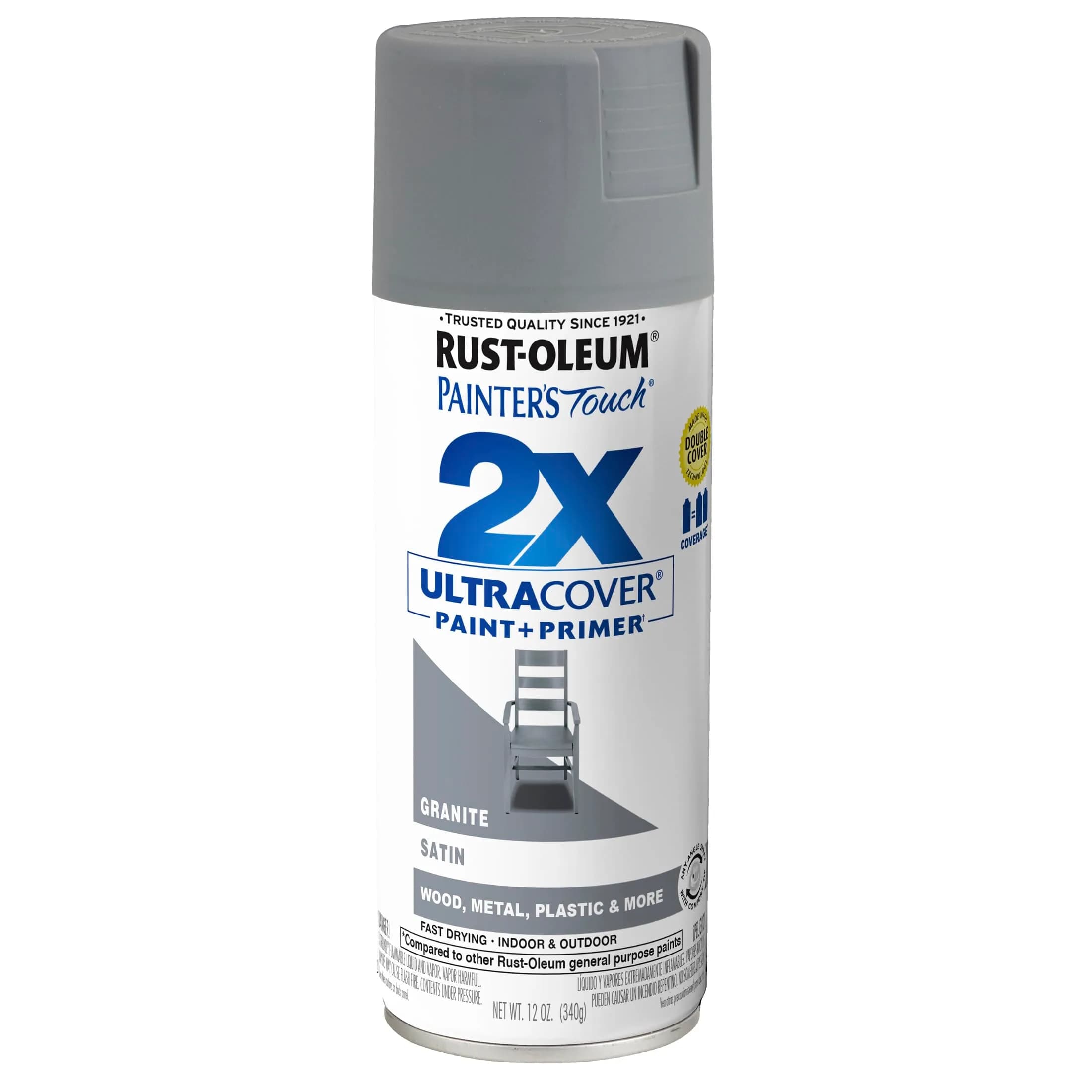 Rust-Oleum Painter's Touch 2X Ultra Cover Satin Granite Spray Paint - Indoor/Outdoor - main product image