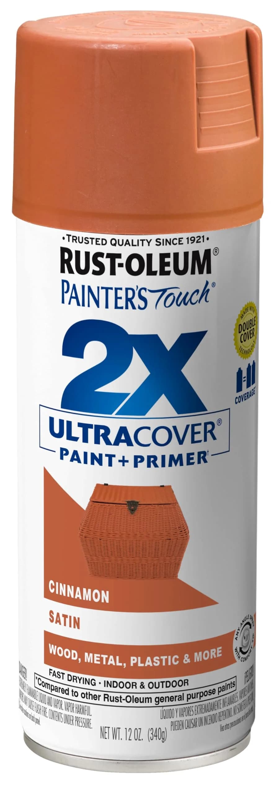 Rust-Oleum Painter's Touch 2X Satin Cinnamon Spray Paint - 340g - main product image