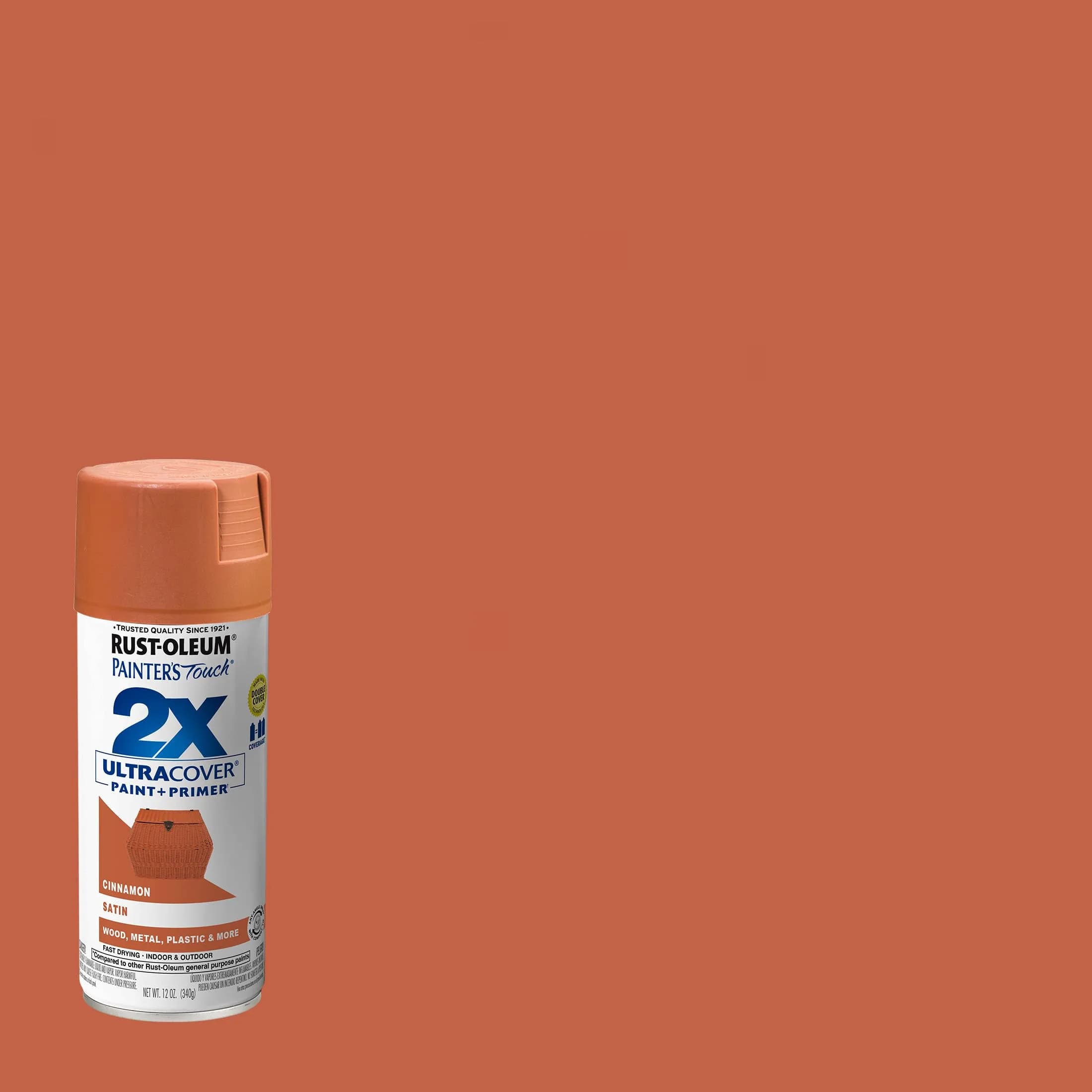 Rust-Oleum Painter's Touch 2X Satin Cinnamon Spray Paint - 340g - view 2