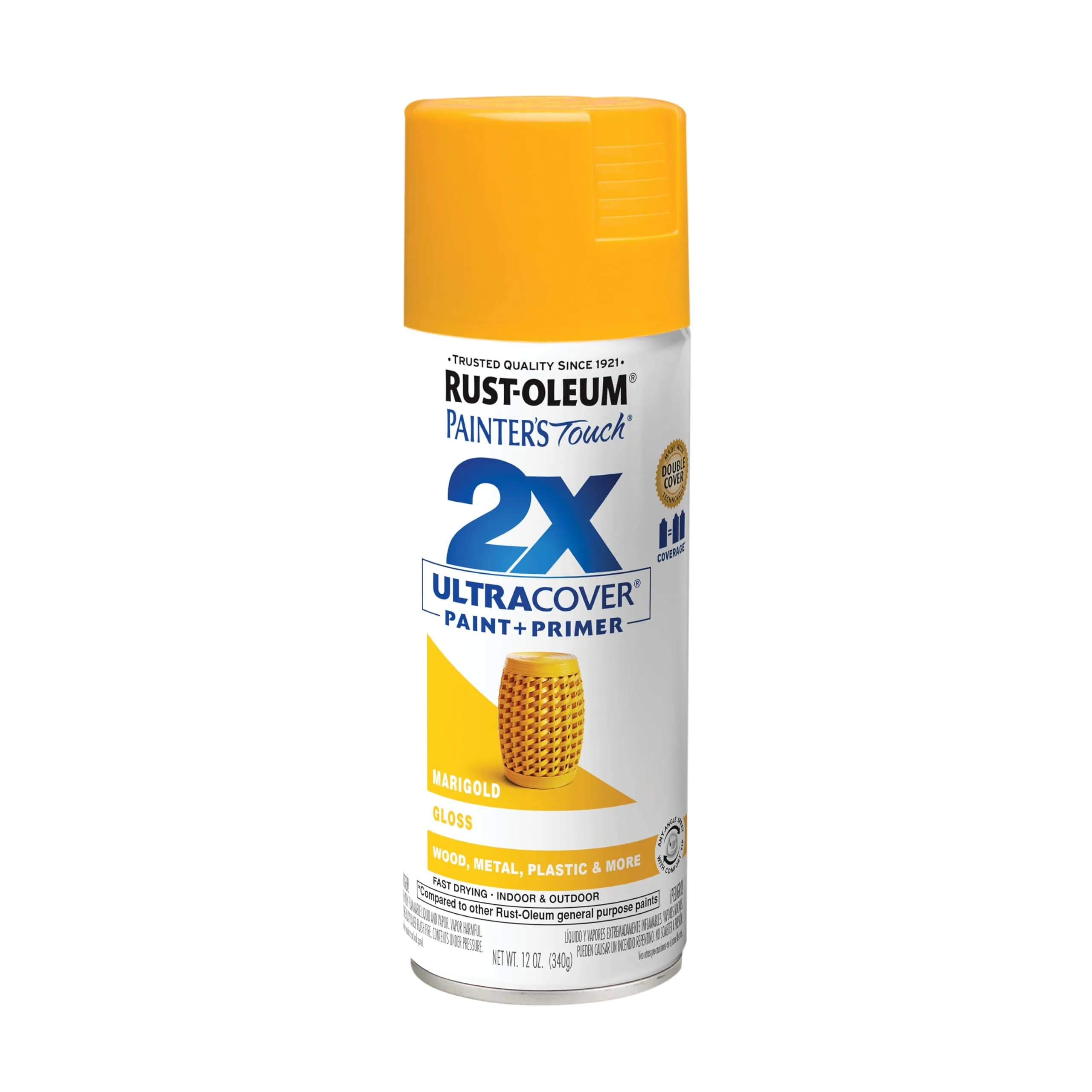 Rust-Oleum Painter's Touch 2X Ultra Cover Spray Paint, Gloss Marigold, 340g - main product image