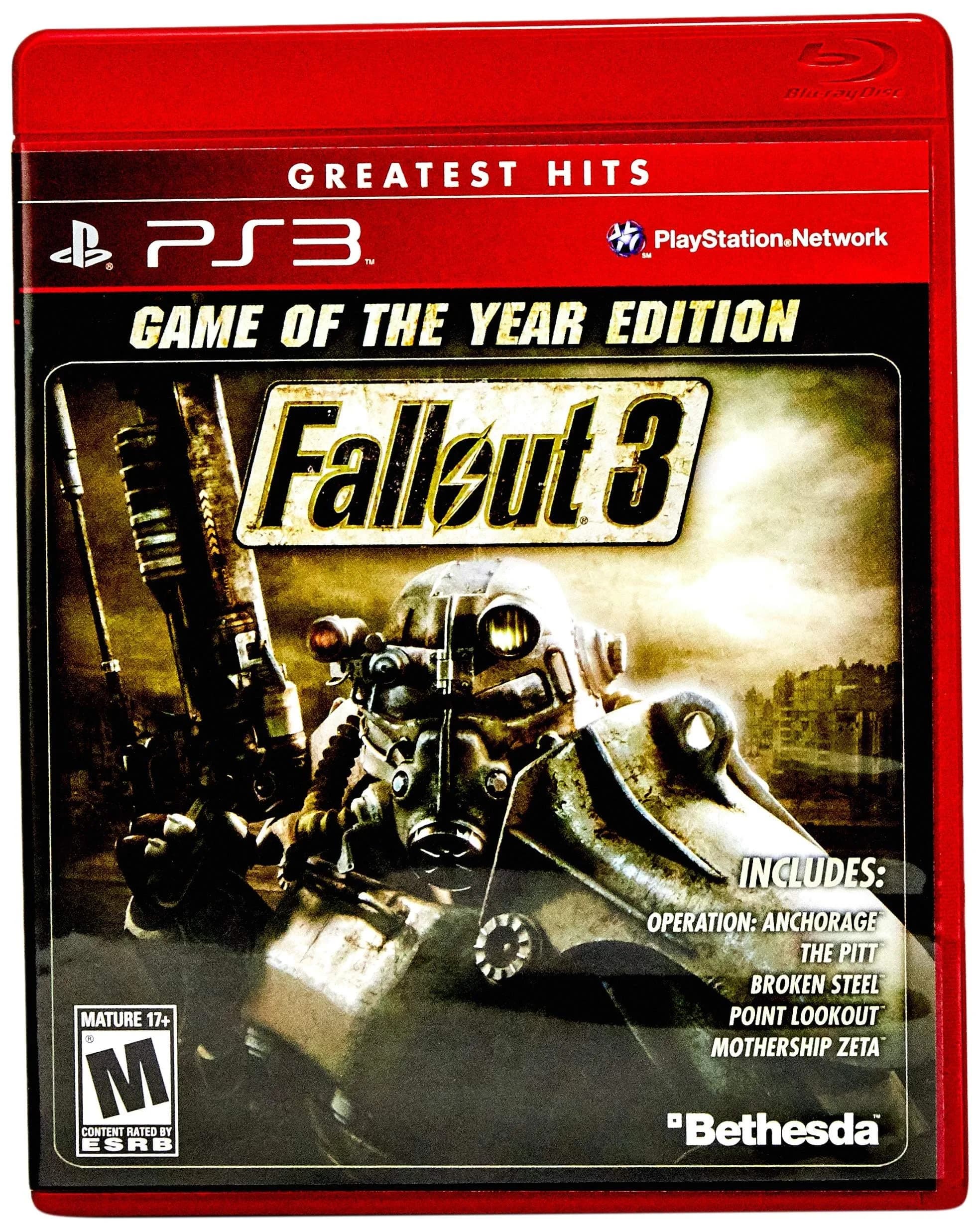 Bethesda Fallout 3 Game of the Year Edition PlayStation 3 Disc | Includes 5 DLC Packs
