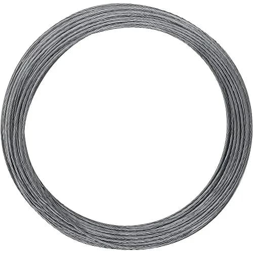 National Hardware Galvanized Guy Wire 20 Ga x 100' (0.61 mm x 30.48 m) | 6 Strand Steel for Antenna Bracing thumbnail 1