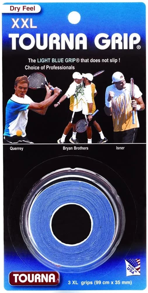 Tourna Handle Grip XXL | Moisture-Wicking Tennis Overgrip for Large Handles — blue